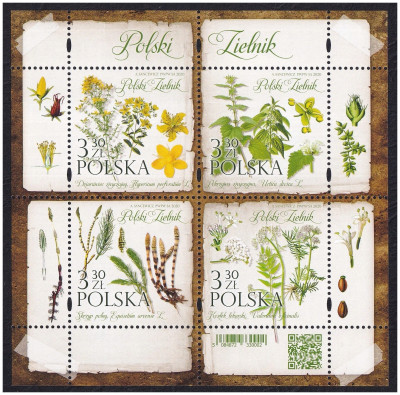 Blok 349 ** (Fi 5084-5087) Polski zielnik
