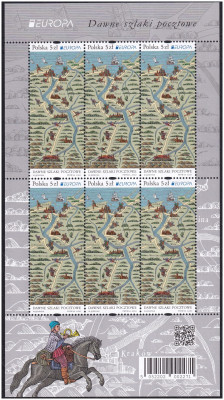 Ark. 5053 ** Europa (XXXI) - Dawne szlaki pocztowe