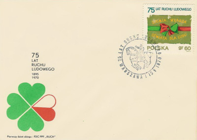 FDC 1859: 75 lat ruchu ludowego