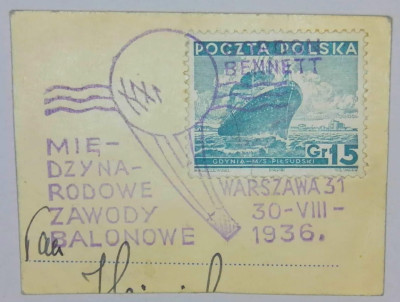 Fi 282 kasowany na wycinku kasownik okolicznościowy