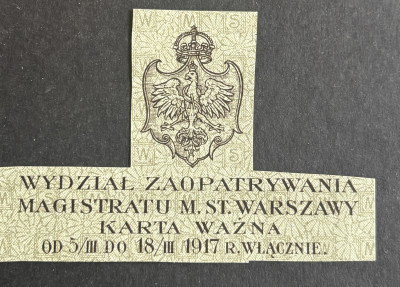 KARTA ŻYWNOŚCIOWA- OKRES I WOJNY ŚWIATOWEJ