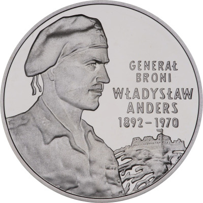 10 ZŁOTYCH, 2002 ROK, GEN. BRONI WŁADYSŁAW ANDERS