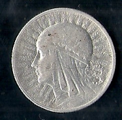 1933 r Moneta 2 zł Głowa Kobiety