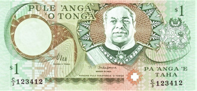 TONGA 1995 --1 i 2 panga - 2 banknoty UNC!