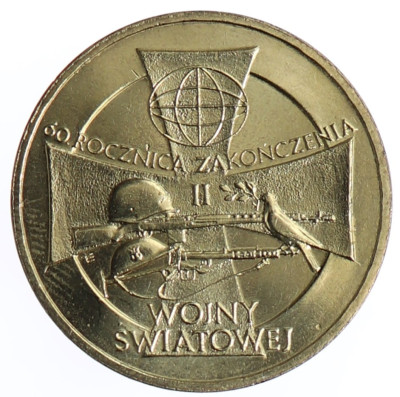 2 zł Zakończenie II wojny światowej