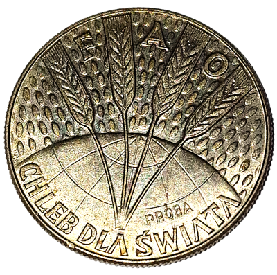 10 Złotych 1971 FAO - Chleb dla świata /pr&oacute;ba/
