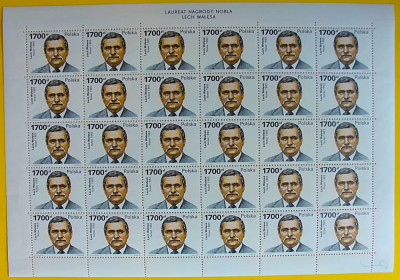 Fi 3152 ** Lech Wałęsa 1990 Arkusz