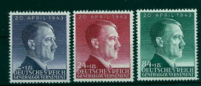 1943 r. Gen. Gub. Fi 101 - 103**.