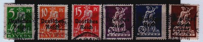 Deutsches Reich 1920 Mi. 119 - 124 - kasowane!!!