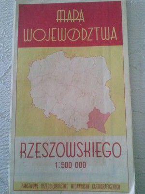 Mapa Wojew&oacute;dztwa Rzeszowskiego