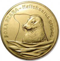 2007 r. 2 zł. Worek - 50 szt monet  Foka Szara.