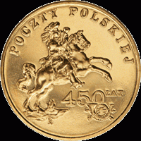 2008 r. 2 zł   450 Lat Poczty Polskiej.