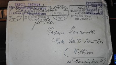 Koperta ze znaczkiem3 - lata trzydzieste