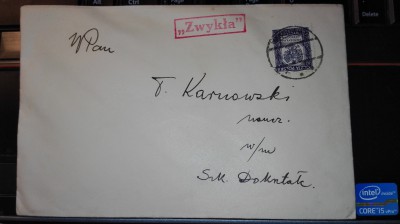 Koperta ze znaczkiem7 - lata trzydzieste