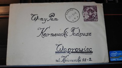 Koperta ze znaczkiem8 - lata trzydzieste