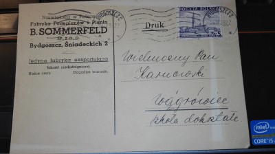 Kartka ze znaczkiem14 - lata trzydziest5