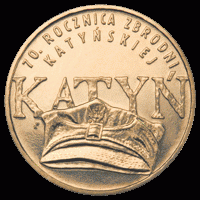 2010 r 2 zł. 70. Rocznica  Zbrodni Katyńskiej.