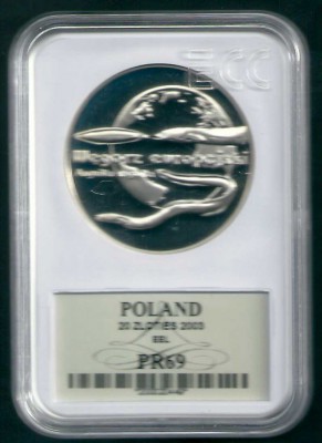 2003 r. 20 zł. Węgorz Europejski.