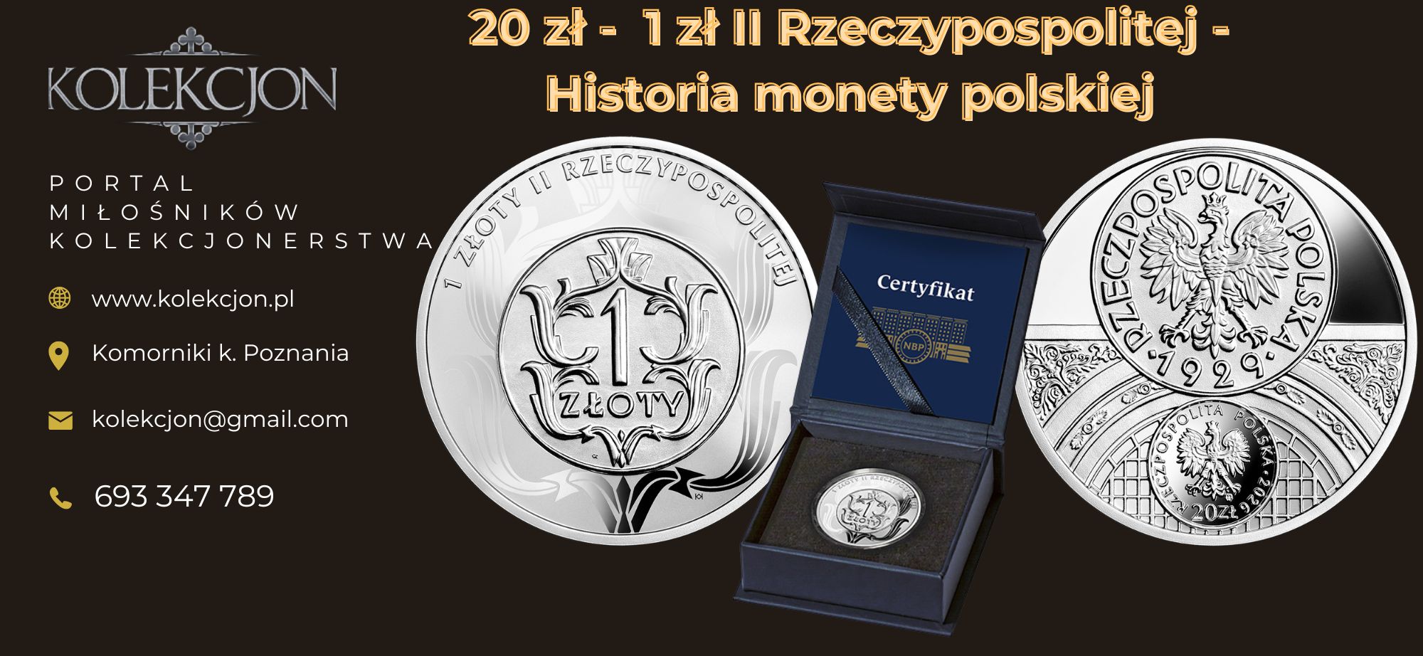 20 zł historia monety polskiej 1 zł